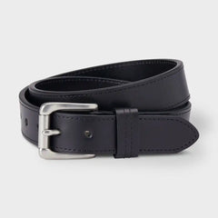 Men's Lifetime Leather Silver Buckle Belt