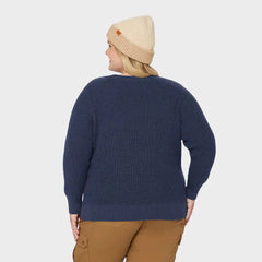 Women's Plus Heritage Waffle Stitch Crew Sweater