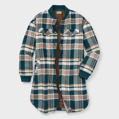 Women's Plus Folklore Flannel Insulated Duster