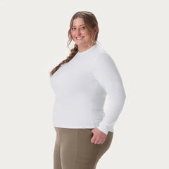 Women's AKHG Plus Renew Bamboo Crewneck Long Sleeve Tee