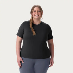 Women's AKHG Plus Renew Bamboo Crewneck Short Sleeve Tee