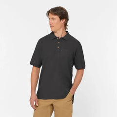 Men's No Polo Shirt Short Sleeve with Pocket