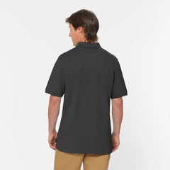 Men's No Polo Shirt Short Sleeve with Pocket