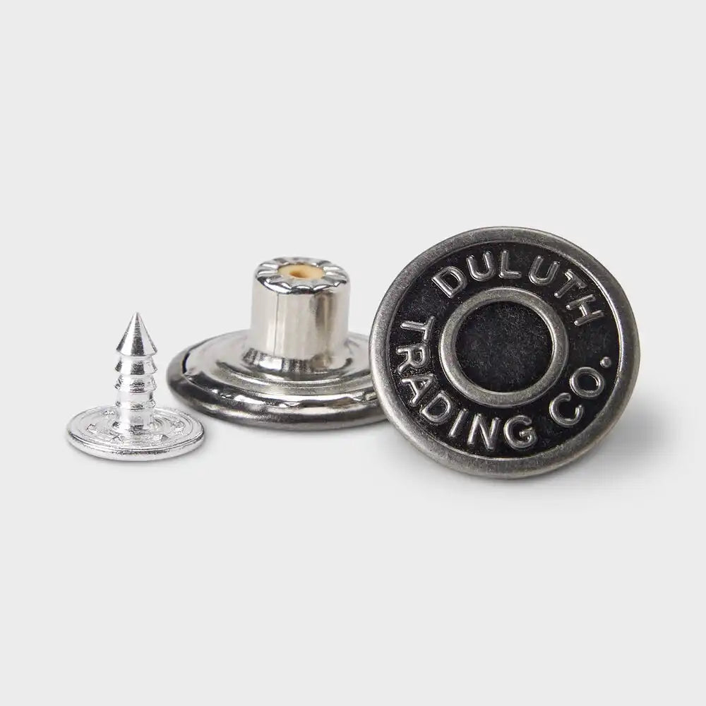 8-Pack Antique Silver Buttons
